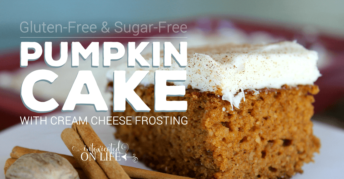 Pumpkin Cake with Cream Cheese Frosting (GlutenFree & SugarFree)