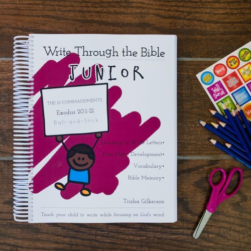 The 10 Commandments (Exodus 20:1-21) Junior Workbooks