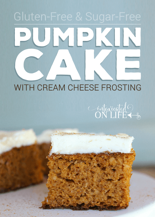 Pumpkin Cake with Cream Cheese Frosting (Gluten-Free & Sugar-Free)