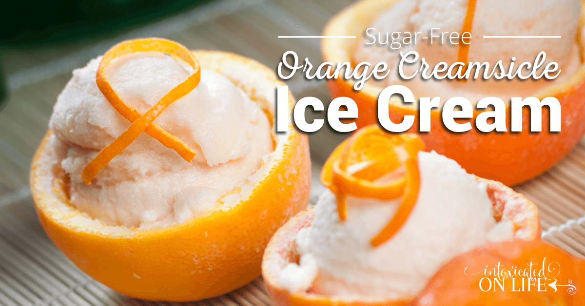 Sugar Free Orange Creamsicle Ice Cream