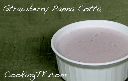 Sugar Free Strawberry Panna Cotta 