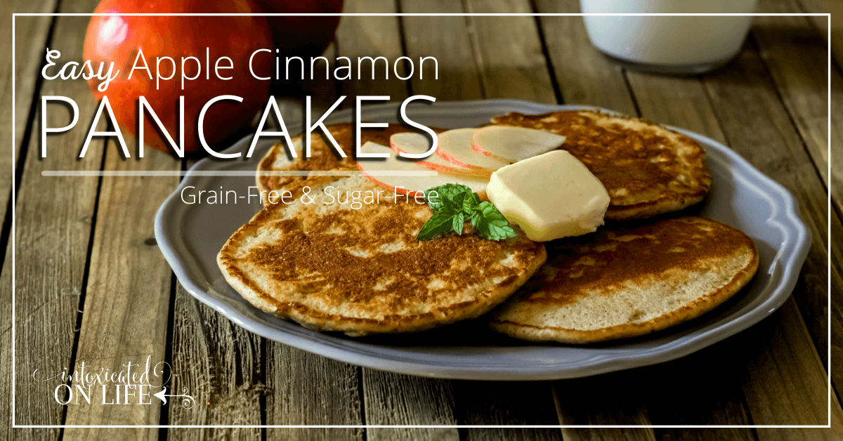 Awesome GlutenFree, SugarFree Apple Cinnamon Pancakes