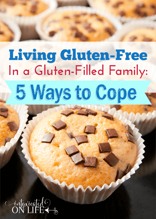 Learn how to cope with a gluten-free family when you are living in a gluten-FILLED family! Here are 5 tips. @ IntoxicatedOnLife.com #GlutenFree #WheatFree #HealthyLiving 