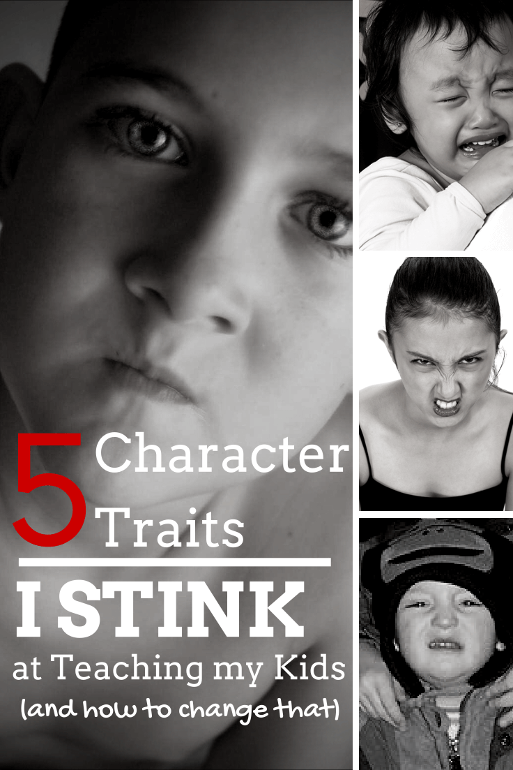 5 Character Traits I Stink at Teaching My Kids (and how to change that) @ IntoxicatedOnLife.com #ParentingProblems #TeachingKids