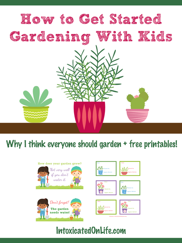 Get started gardening with kids! (+ free printables)