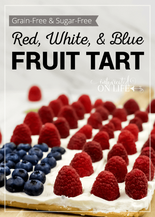 Grain Free Sugar Free Red White And Blue Fruit Tart