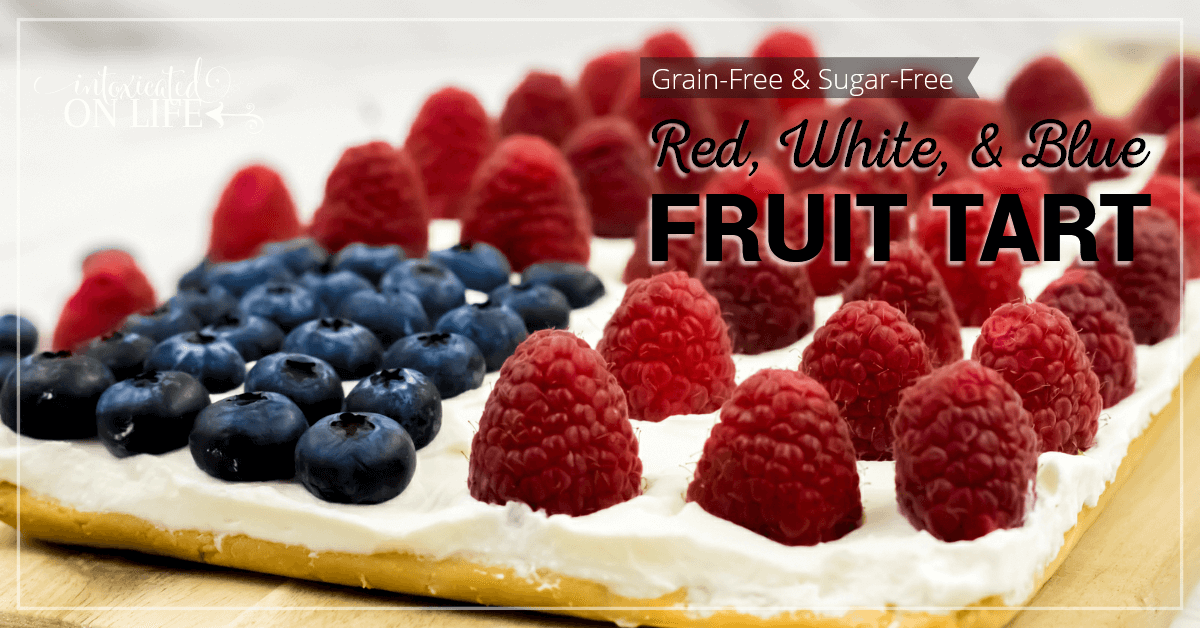 Grain Free Sugar Free Red White And Blue Fruit Tart FB