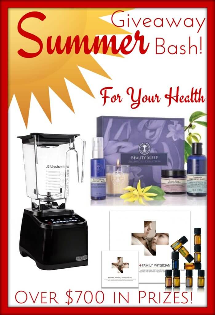 Enter this Summer Giveaway Bash! For Your Health. Over $700 in prizes @ IntoxicatedOnLife.com