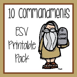 10 Commandments ESV button