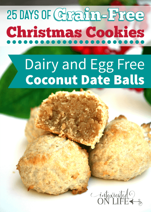 Dairy-Free, Egg-Free, Grain-Free Coconut Date Balls