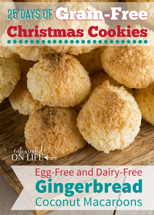 Grain-Free, Egg-Free, and Dairy-Free Gingerbread Coconut Macaroons that are SO full of flavor you won't even miss all of that other stuff. Yum!