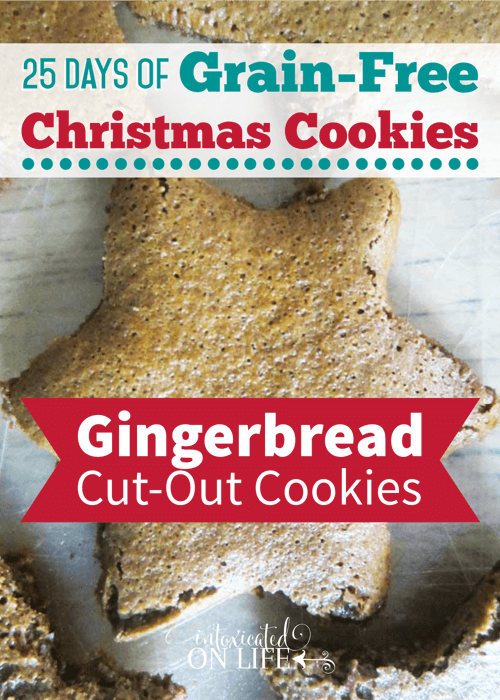 These grain-free gingerbread cut out cookies are SO good and FUN to make with the kiddos!