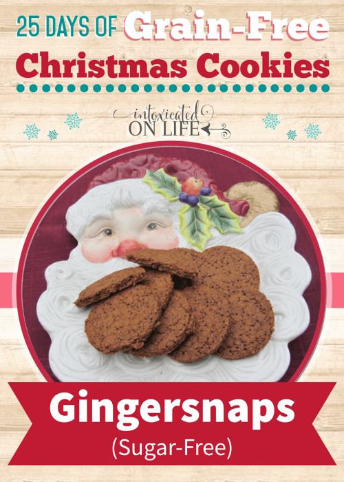 Grain Free Sugar Free Gingersnaps Cookie Recipe