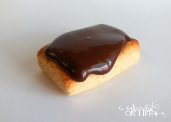 If you are looking for a melt-in-your-mouth traditional shortbread cookie that is also grain-free - this is it! (and that little bit of chocolate ganache makes it OH so good!)