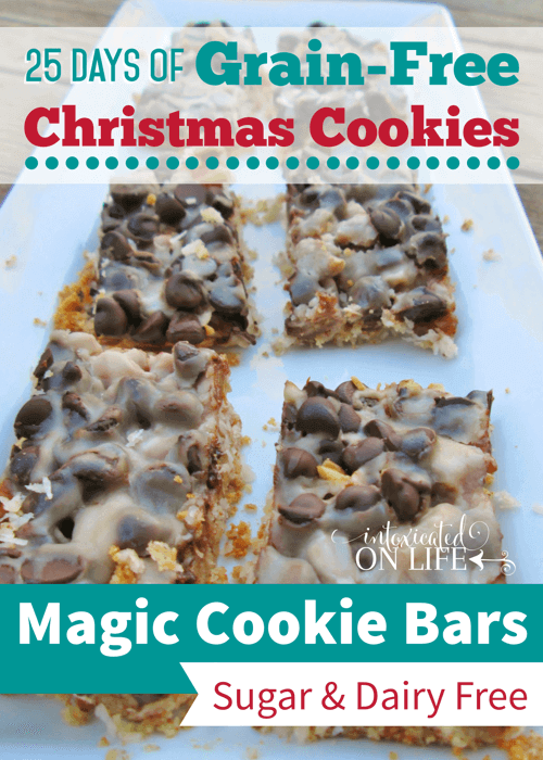 Grain-free Magic Cookie Bars (sugar-free, dairy-free)