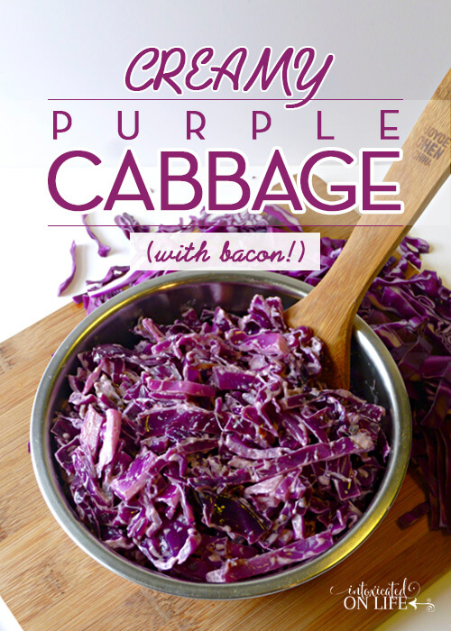 Creamy Purple Cabbage With Bacon