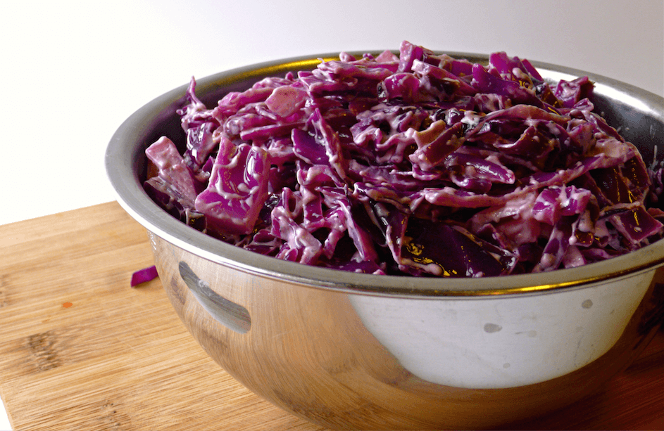 Creamy Purple Cabbage With Bacon