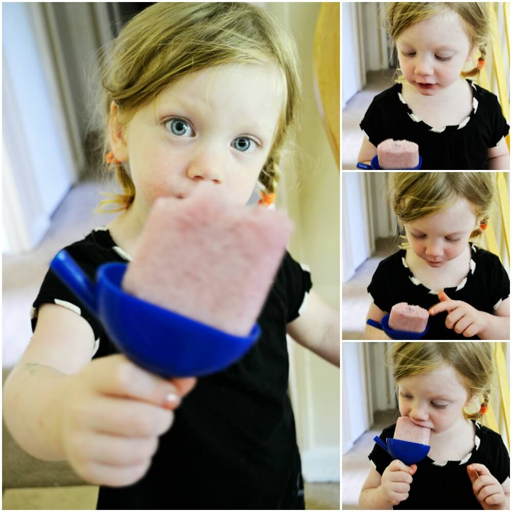 Strawberry Coconut Popsicles