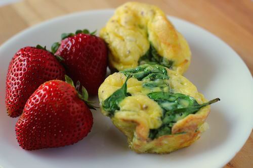 Spinach and Goat Cheese Egg Muffins