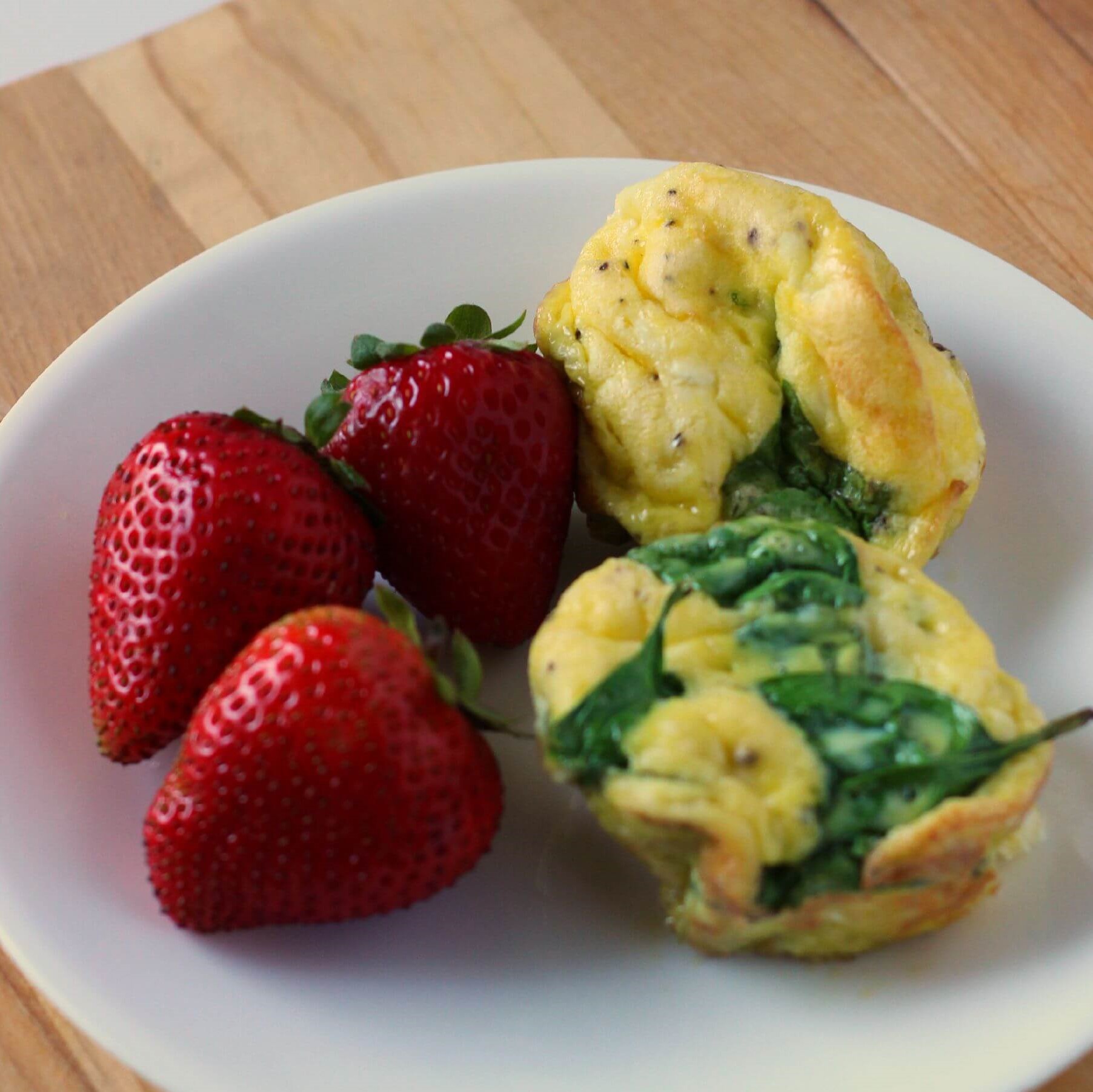 Spinach and Goat Cheese Egg Muffins