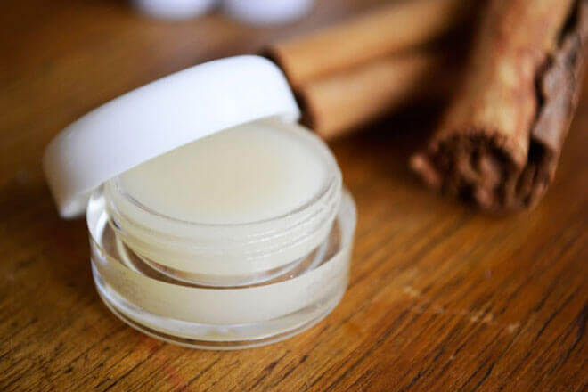 DIY Non Toxic Honey Cinnamon Lip Balm