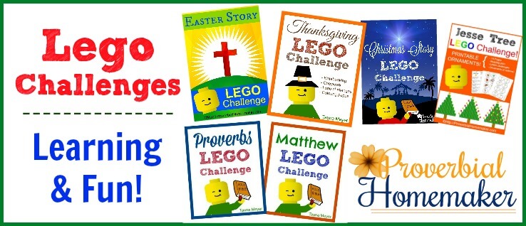 Bible and holiday Lego challenges for fun hands-on learning!