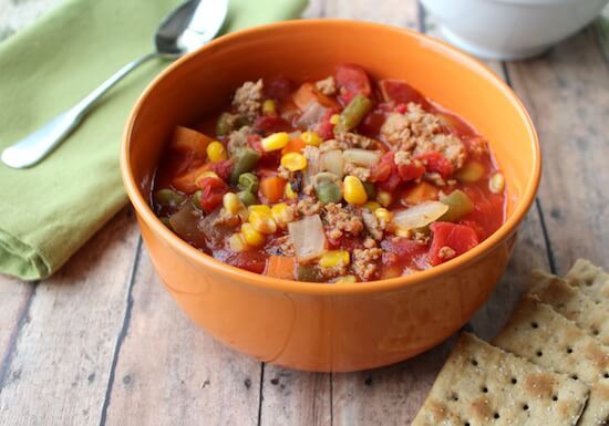 Slow Cooker Vegetable Soup