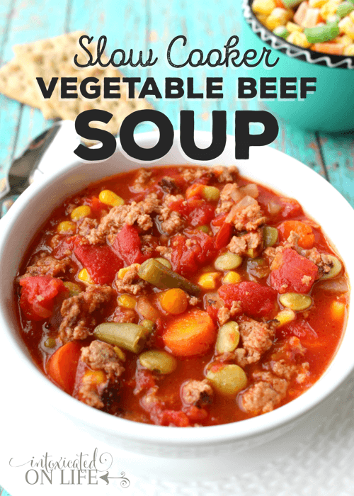 Slow Cooker Vegetable Beef Soup