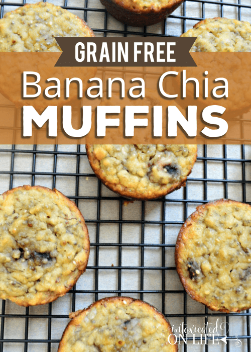 Grain Free Banana Chia Muffins