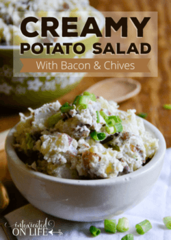 Creamy Potato Salad with Bacon and Chives