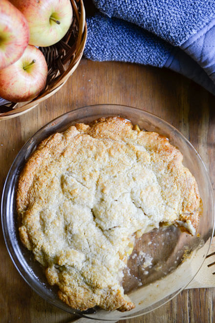 This Grain-Free Maple Apple Cobbler is the perfect treat, whether you enjoy it for breakfast, dinner, or dessert!