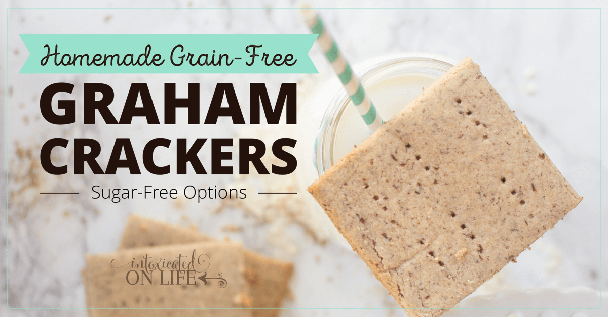 Homemade GrainFree Graham Crackers (with a sugarfree option!)
