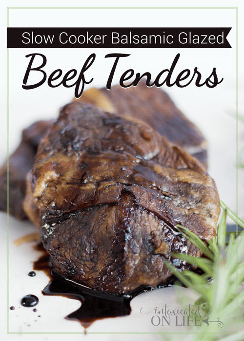 Slow Cooker Balsamic Glazed Beef Tenders