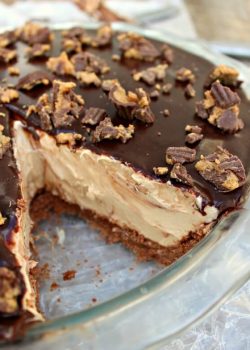 Gluten Free Sugar Free Low Carb Peanut Butter Cup Pie