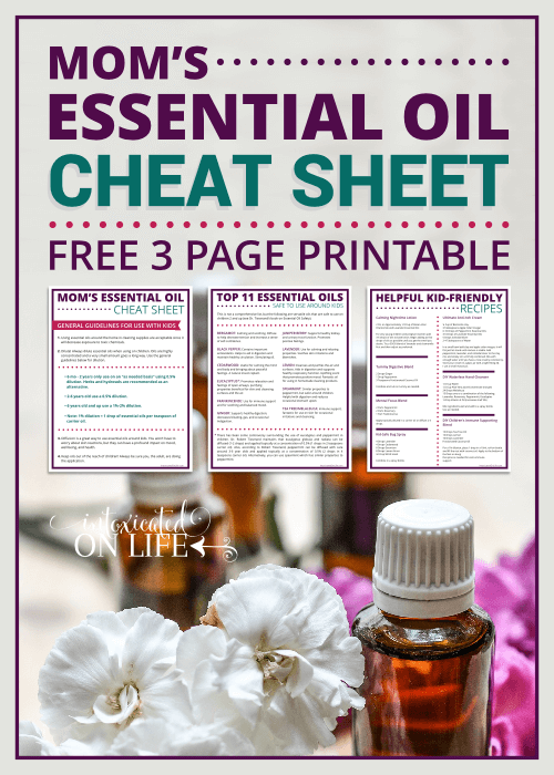 Moms Essential Oil Cheat Sheet Printable