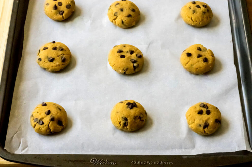 Pumpkin Chocolate Chip Cookies Process Pic