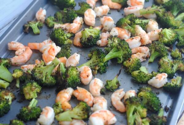Blackened Broccoli and Shrimp (grain-free)
