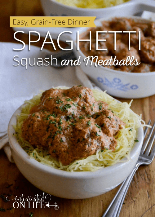 Easy Grain Free Spaghetti Squash And Meatballs