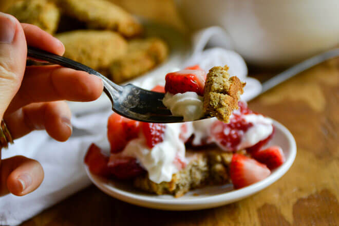 Honey-Sweetened, Grain-Free Strawberry Shortcake