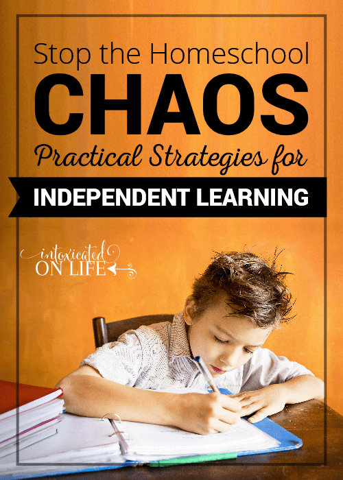 Stop The Homeshool Chaos Practical Strategies For Independent Learning