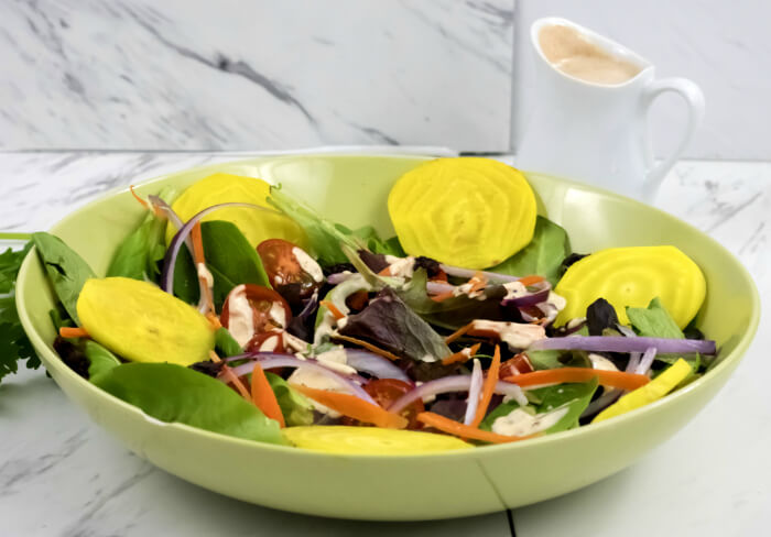 Southwest Spicy Ranch Dressing on salad