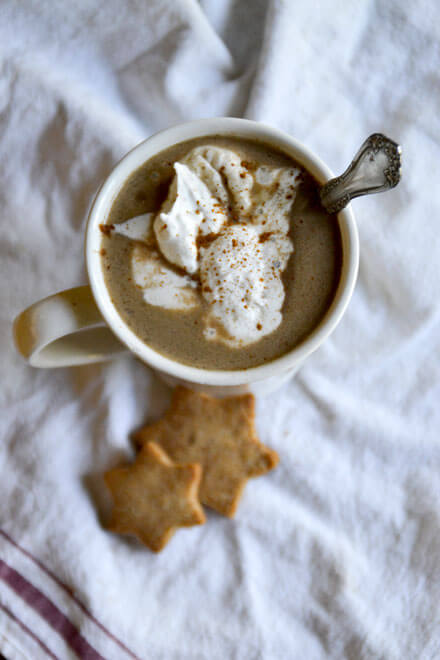 homemade gingerbread latte