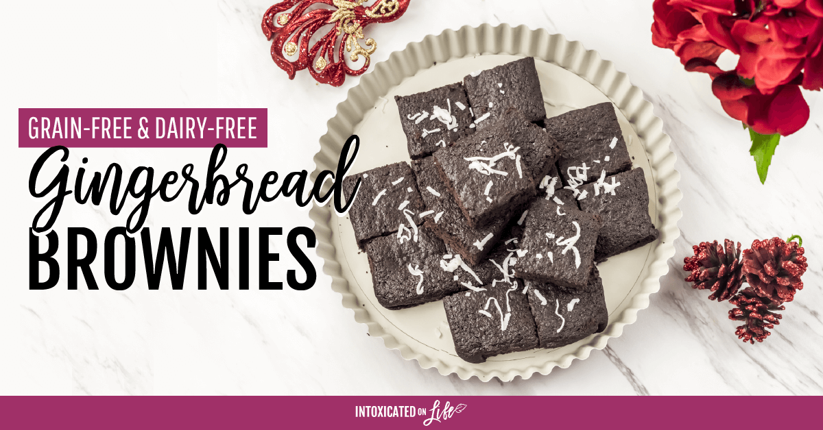 Grain Free Dairy Free Gingerbread Brownies