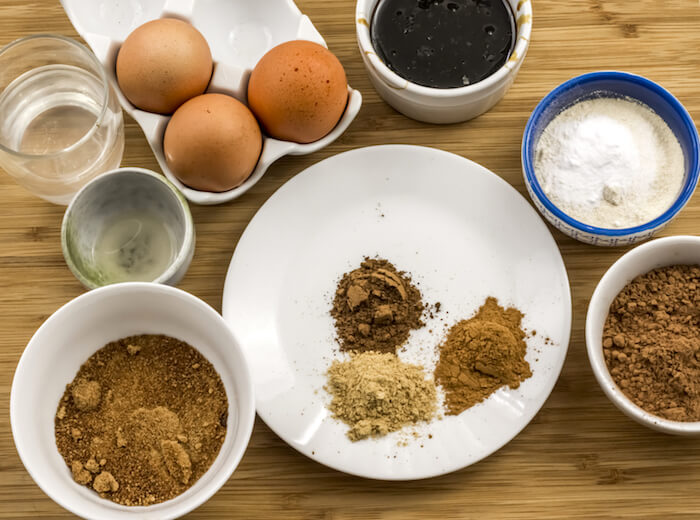 Paleo Gingerbread Brownies Ingredients