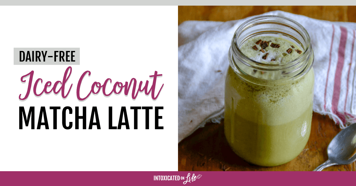 Dairy Free Iced Coconut Matcha Latte