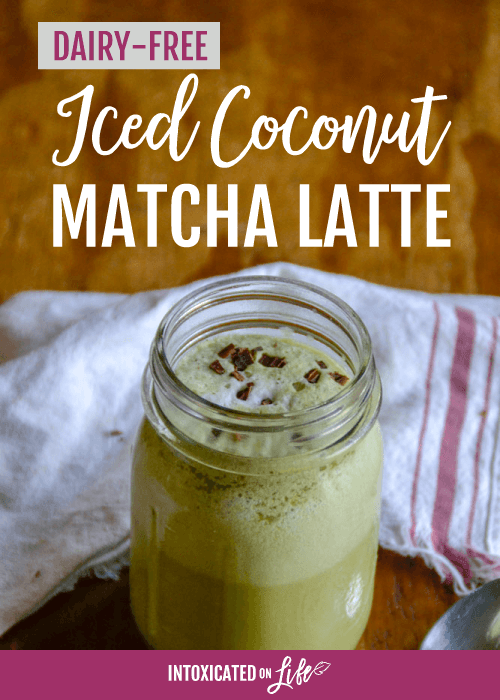 Dairy Free Iced Coconut Matcha Latte