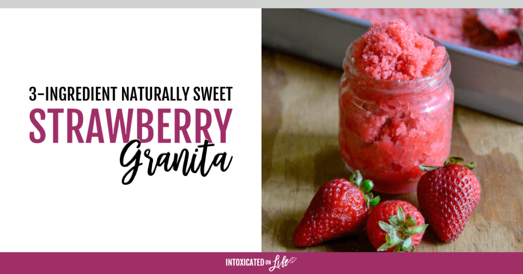 3 Ingredient Naturally Sweet Strawberry Granita FB