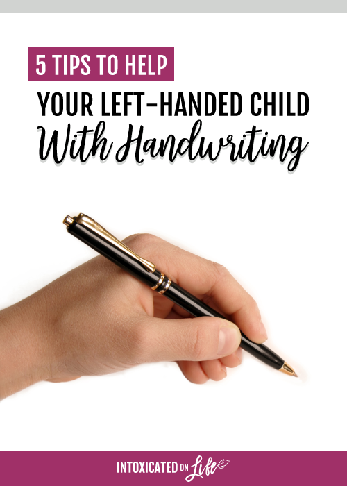 Help your left-handed child with handwriting