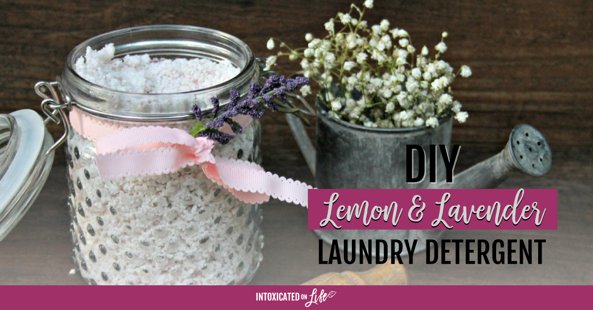 DIY Lemon And Lavender Laundry Detergent