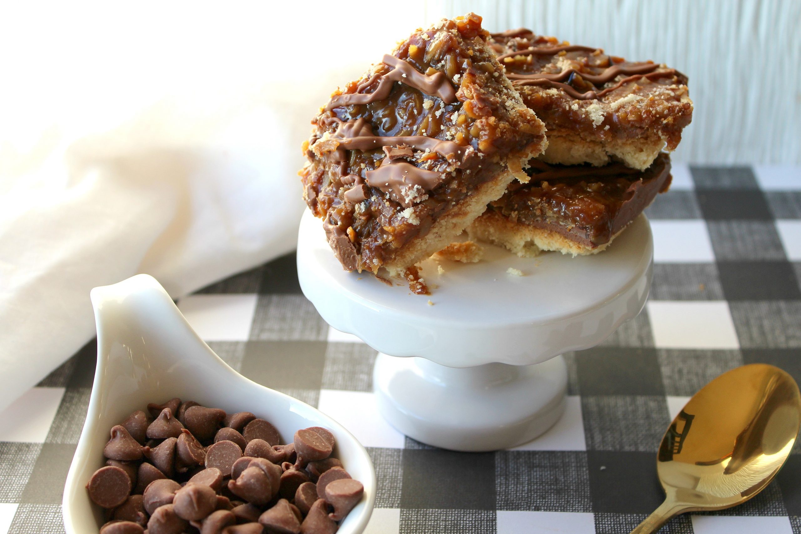 Keto, Gluten-Free Samoa Cookie Bars